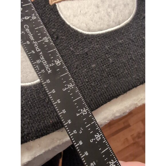 Croft & Barrow Vintage Ugly Christmas Black Vest Womans Size M Snowman Family - Picture 8 of 8